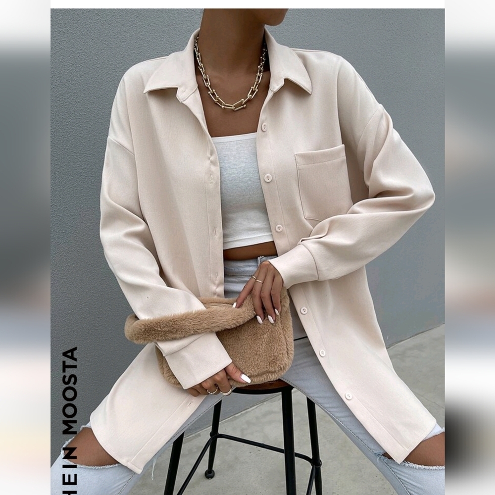 Cream Button Down​ - Picture 9 of 10